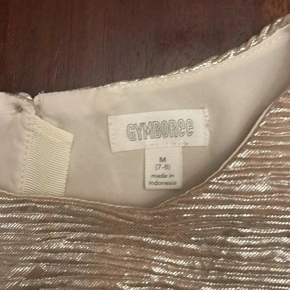 Gymboree crepe gold 3/4 sleeve shirt size M